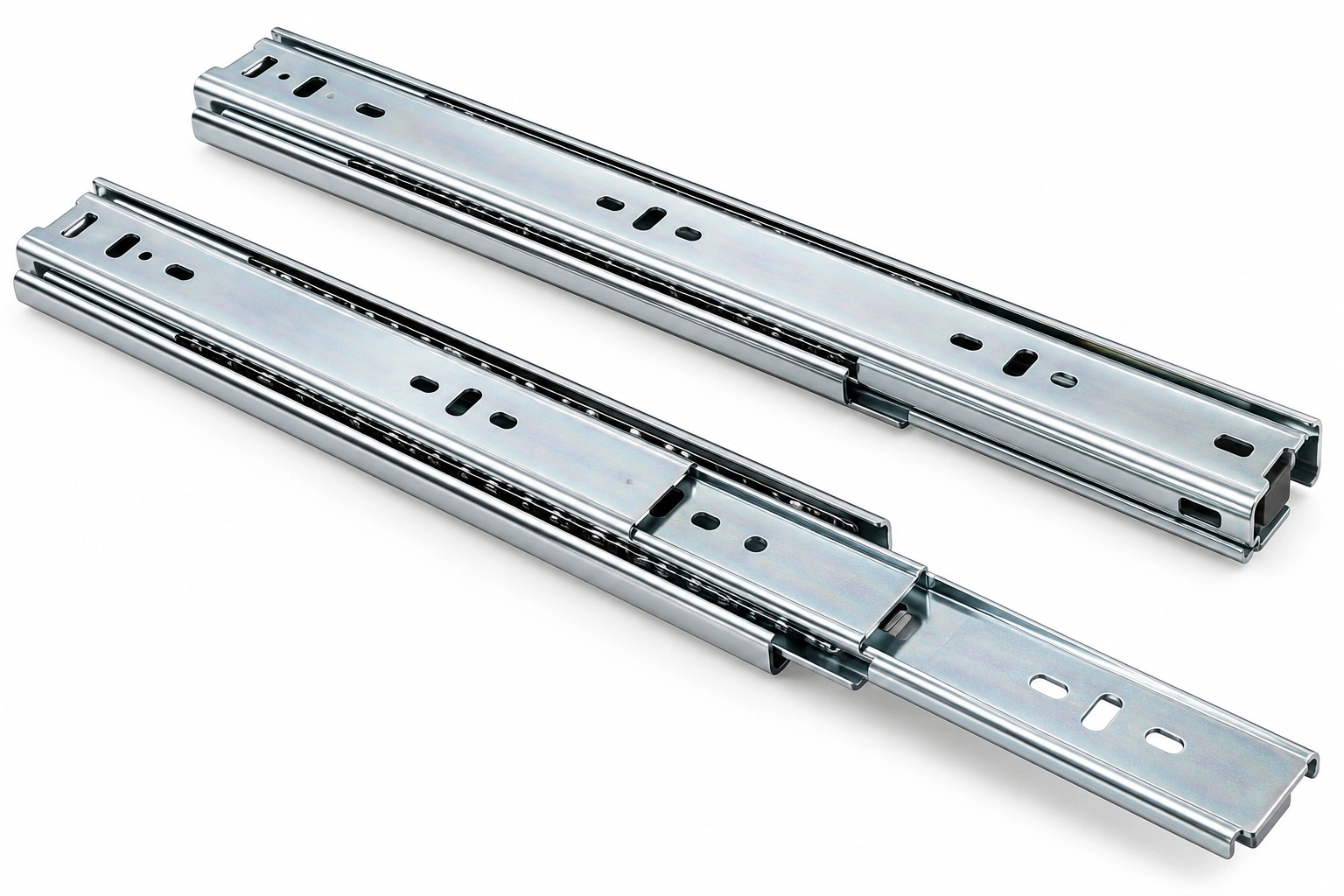 Premium Zinc-Plated Telescopic Drawer Channel