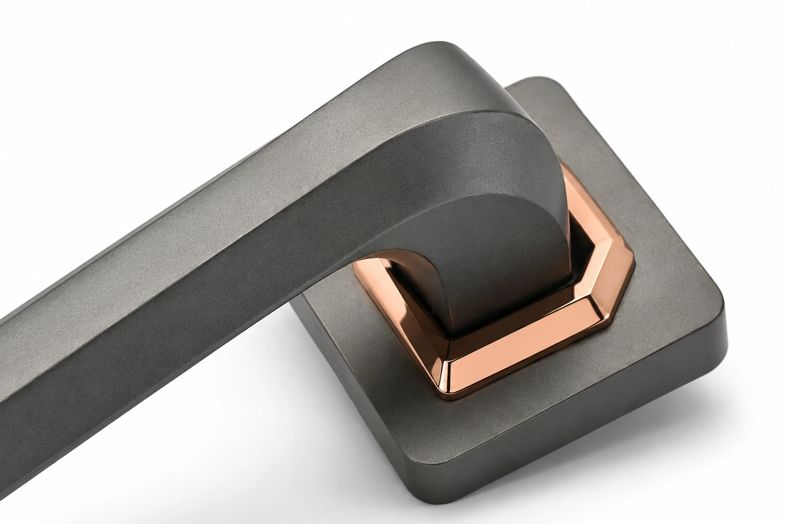 JSSE Elite Square-Collar Signature Mortise Lever Handle