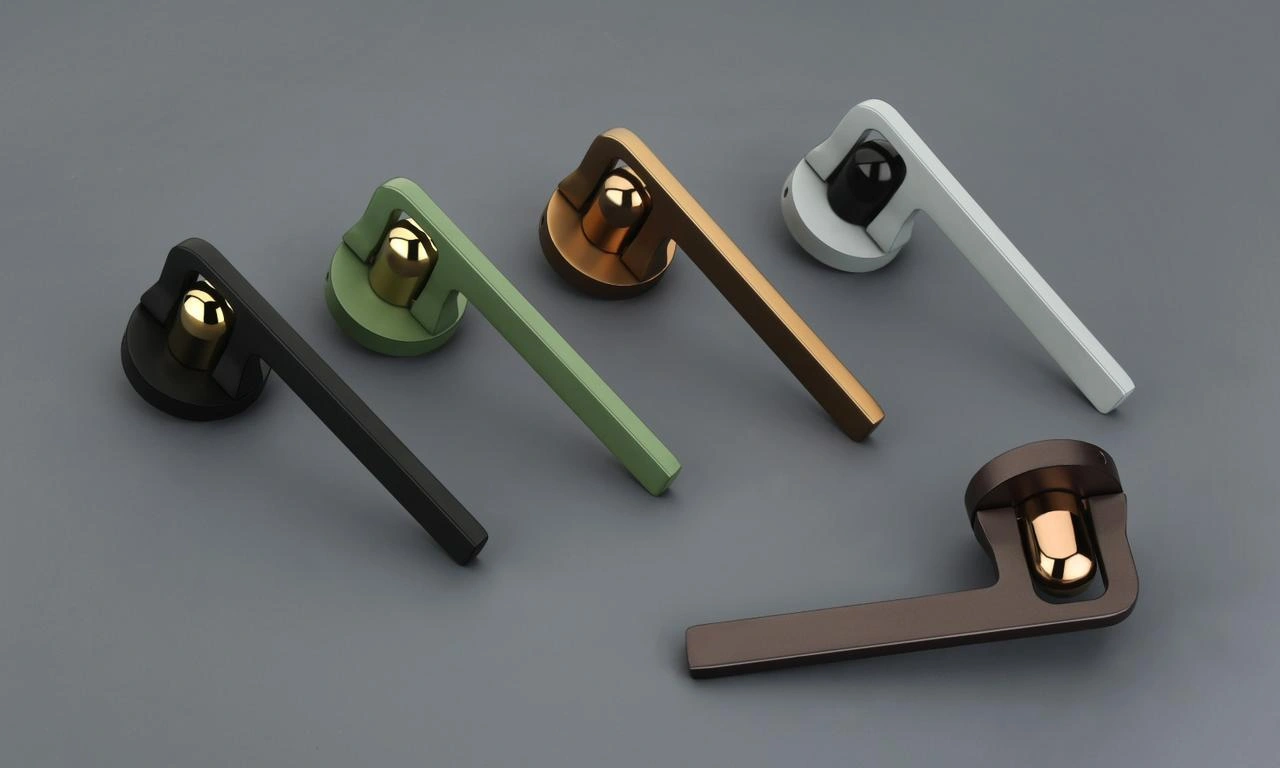 JSSE Elite Minimal Round-Collar Mortise Lever Handle