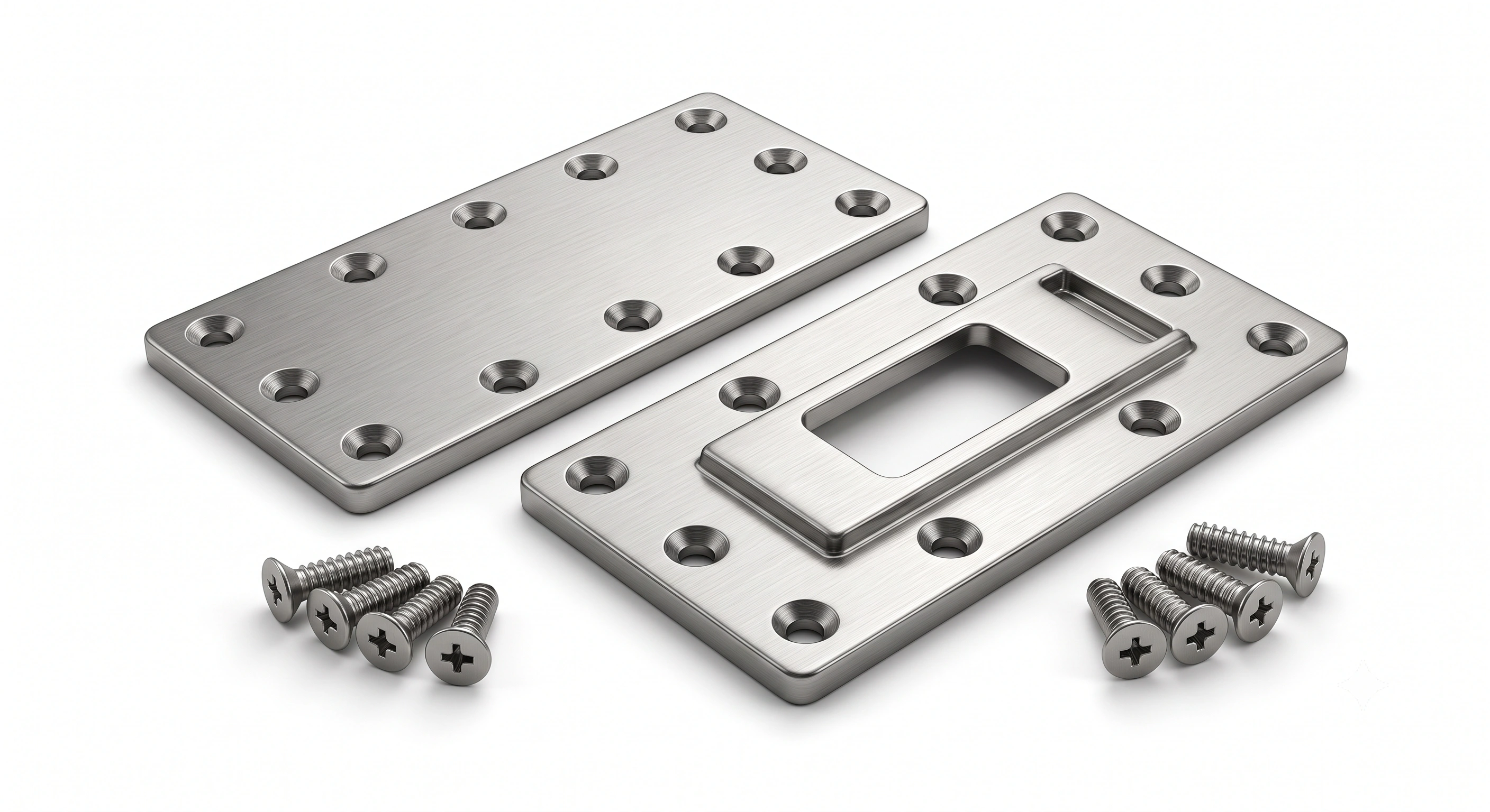 Premium Hinge Stable Screw Repair Plate (MS) for Concealed Cabinet Hinges