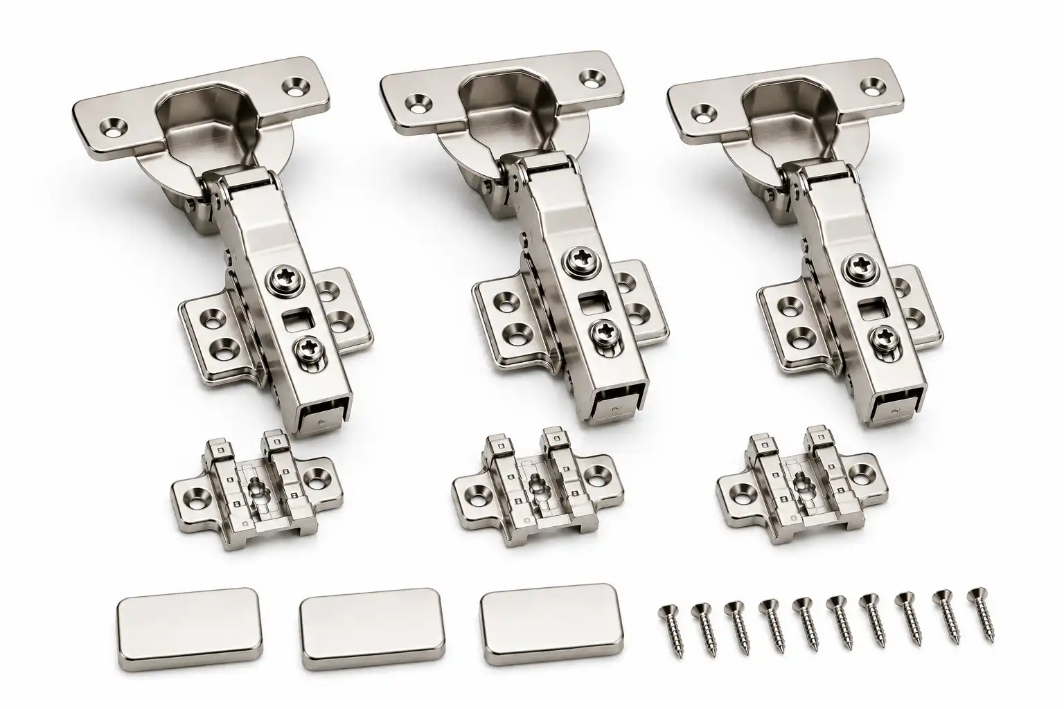 Premium 3D Clip-On Soft Close Cabinet Hinge (280 Gram) | KYNEX Premium Series | WiFi Type | 0°, 8°, 15° Crank