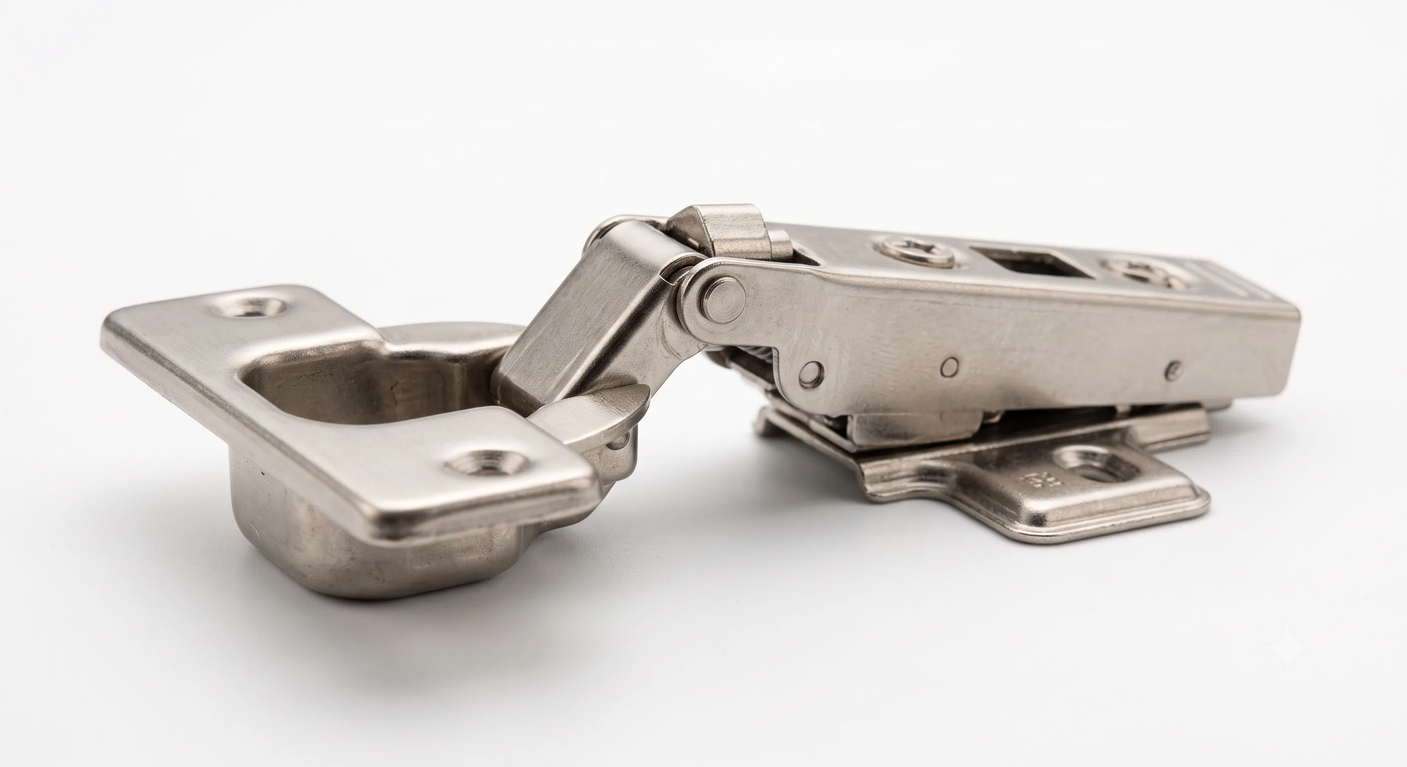 Premium 165° Wide Angle Concealed Cabinet Hinge (285 Gram) | Standard | Mild Steel | Clip-On Type