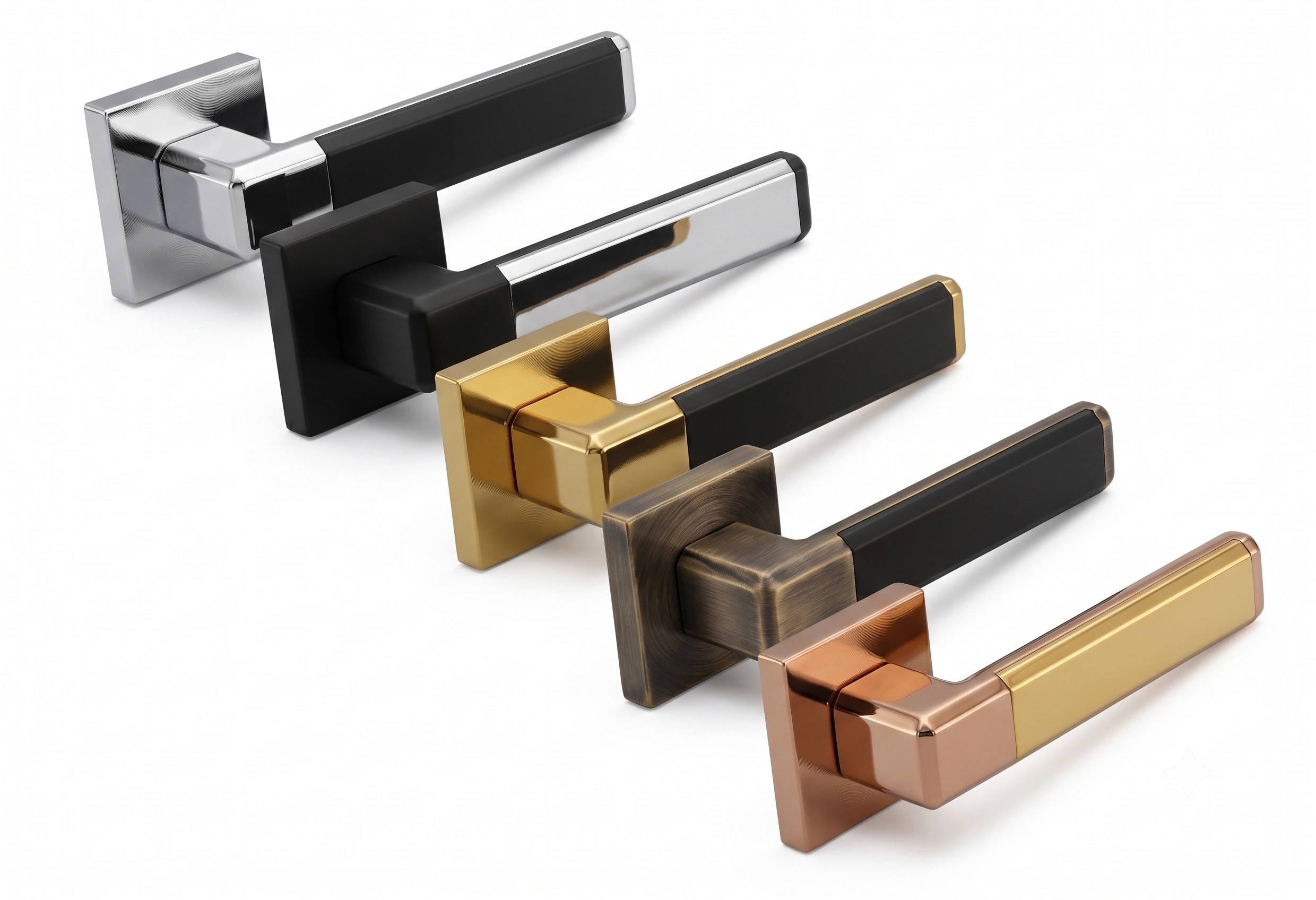Premium Geometric Bar Mortise Lever Handle - Model 1004