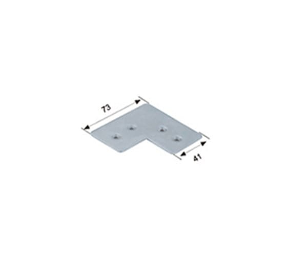Glass Profile Connector Big – 4 PCS with Screws