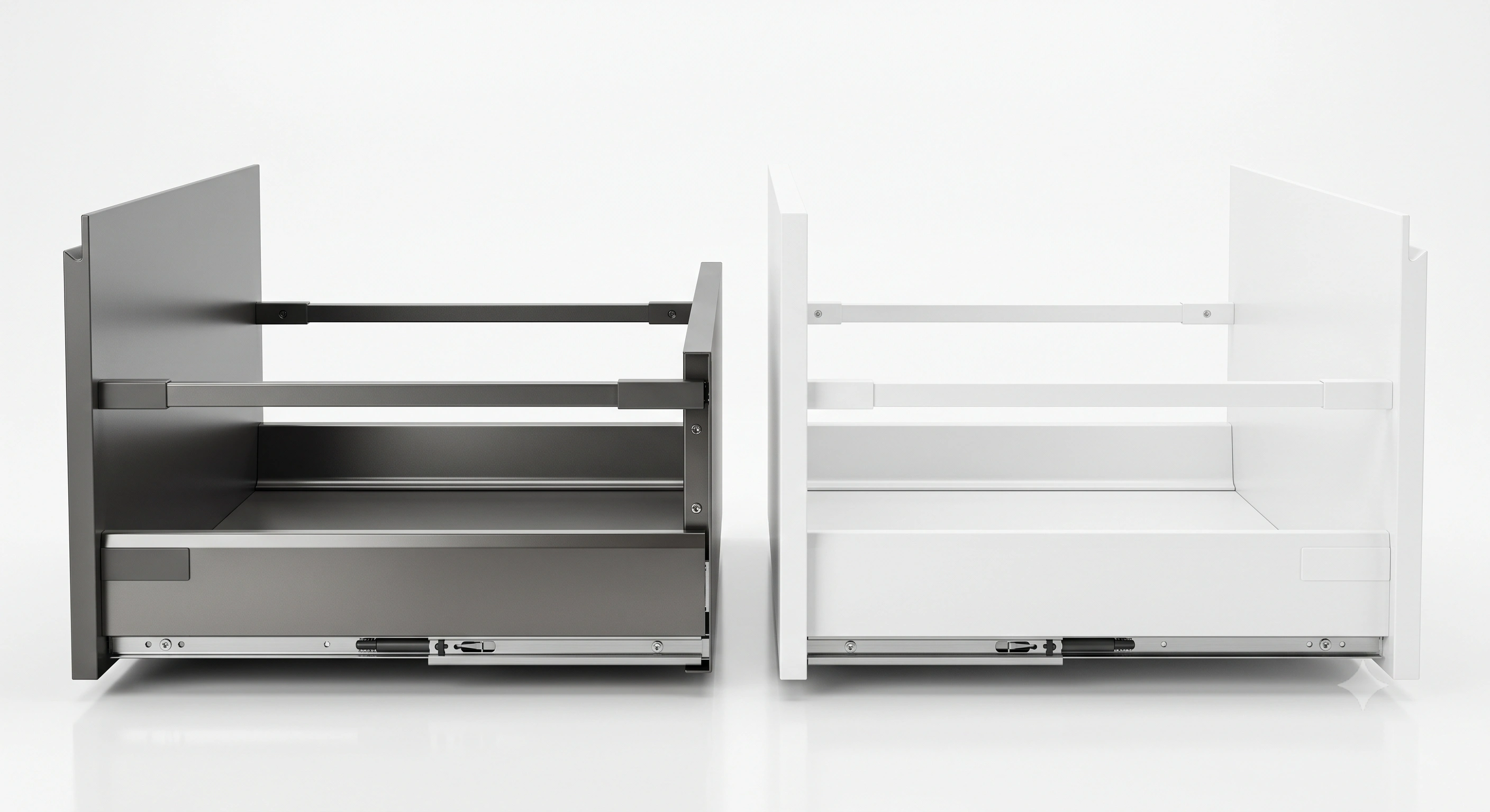 Premium Kitchen Tandem Box Drawer System Without Gallery – Innotech Series (Soft Close)