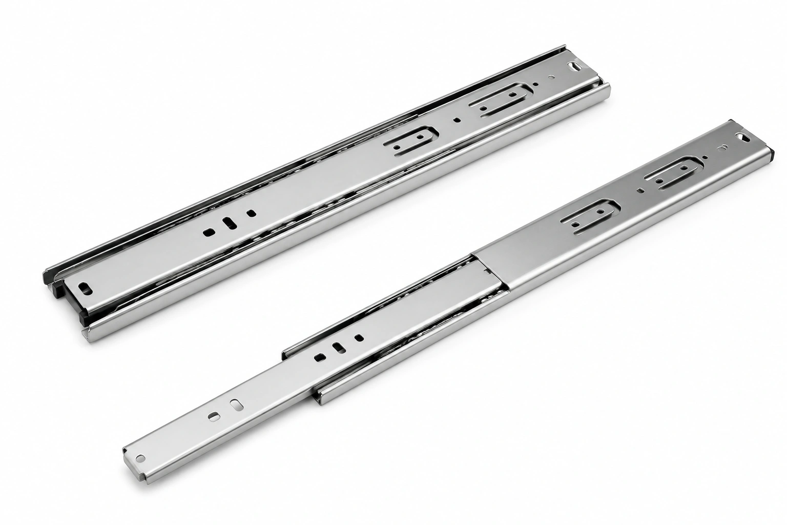 Premium Zinc-Plated Telescopic Drawer Channel