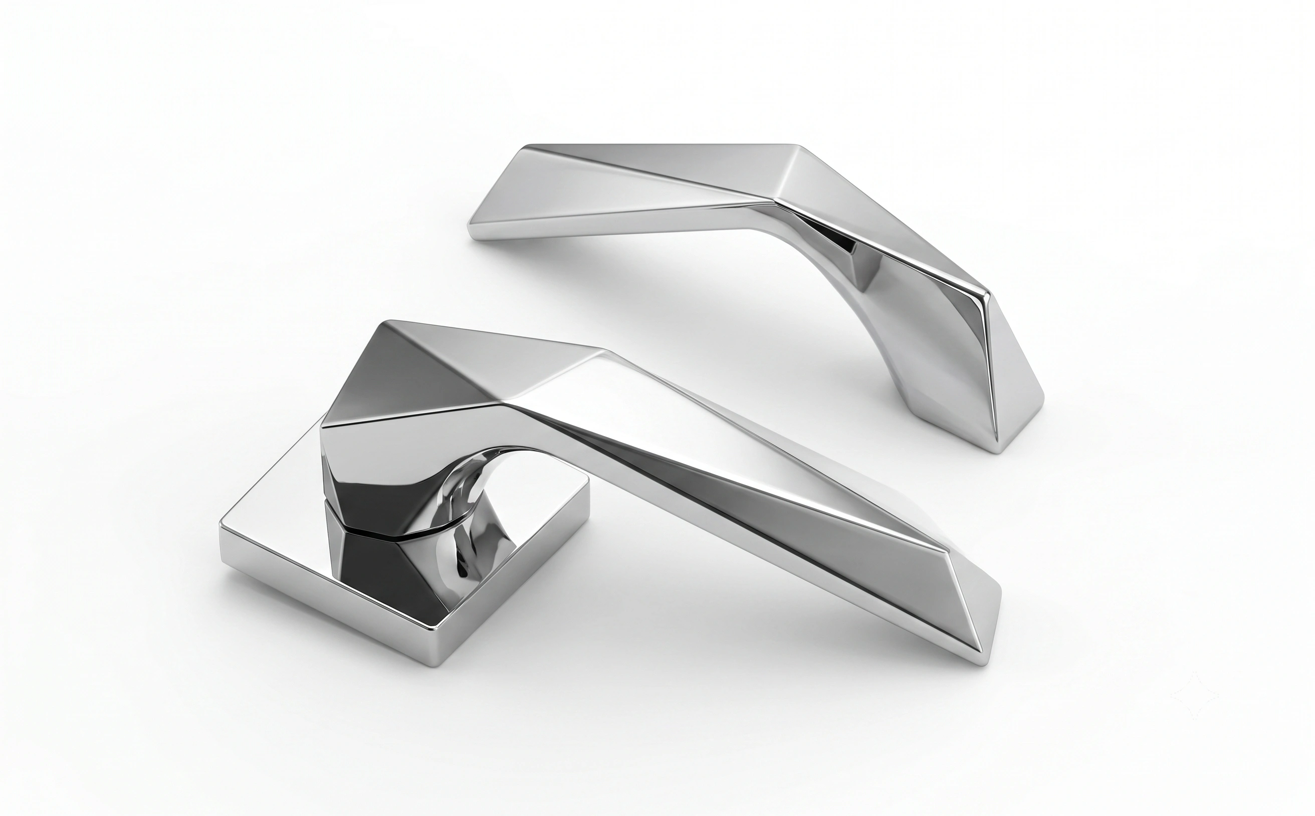 Premium Faceted Taper Mortise Lever Handle - Model 1008