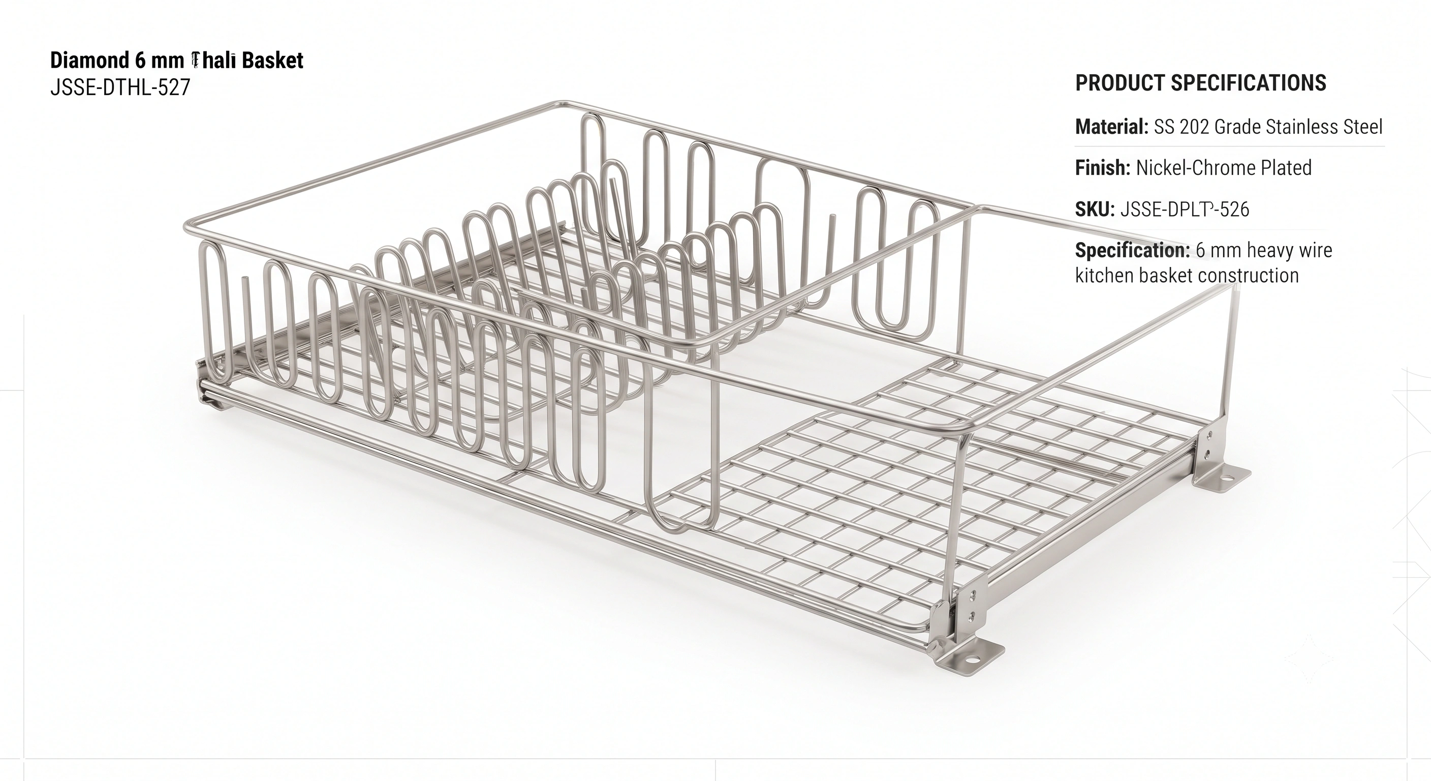 Diamond 6 mm Thali Basket