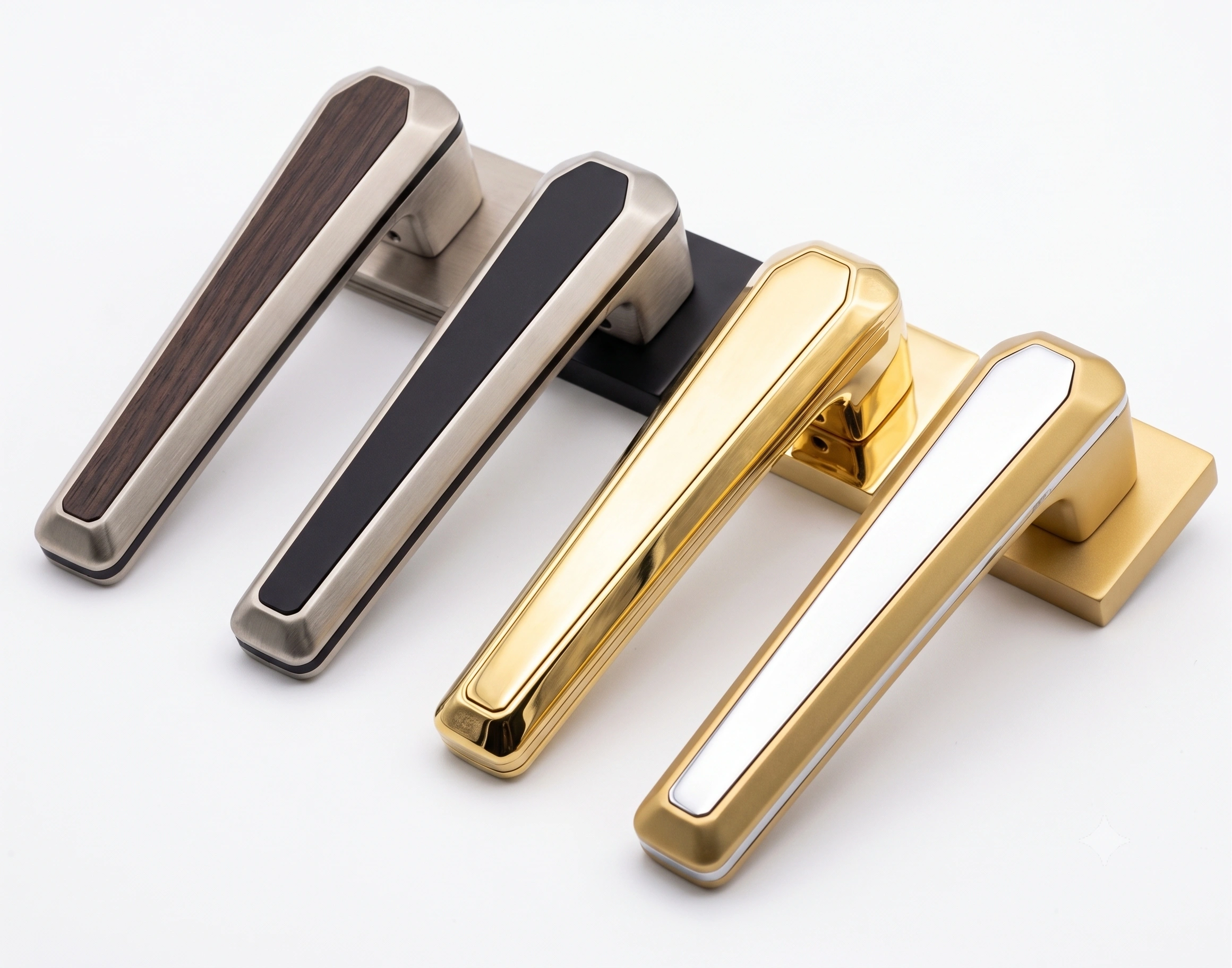 JSSE Elite Faceted Timber-Inlay Mortise Lever Handle