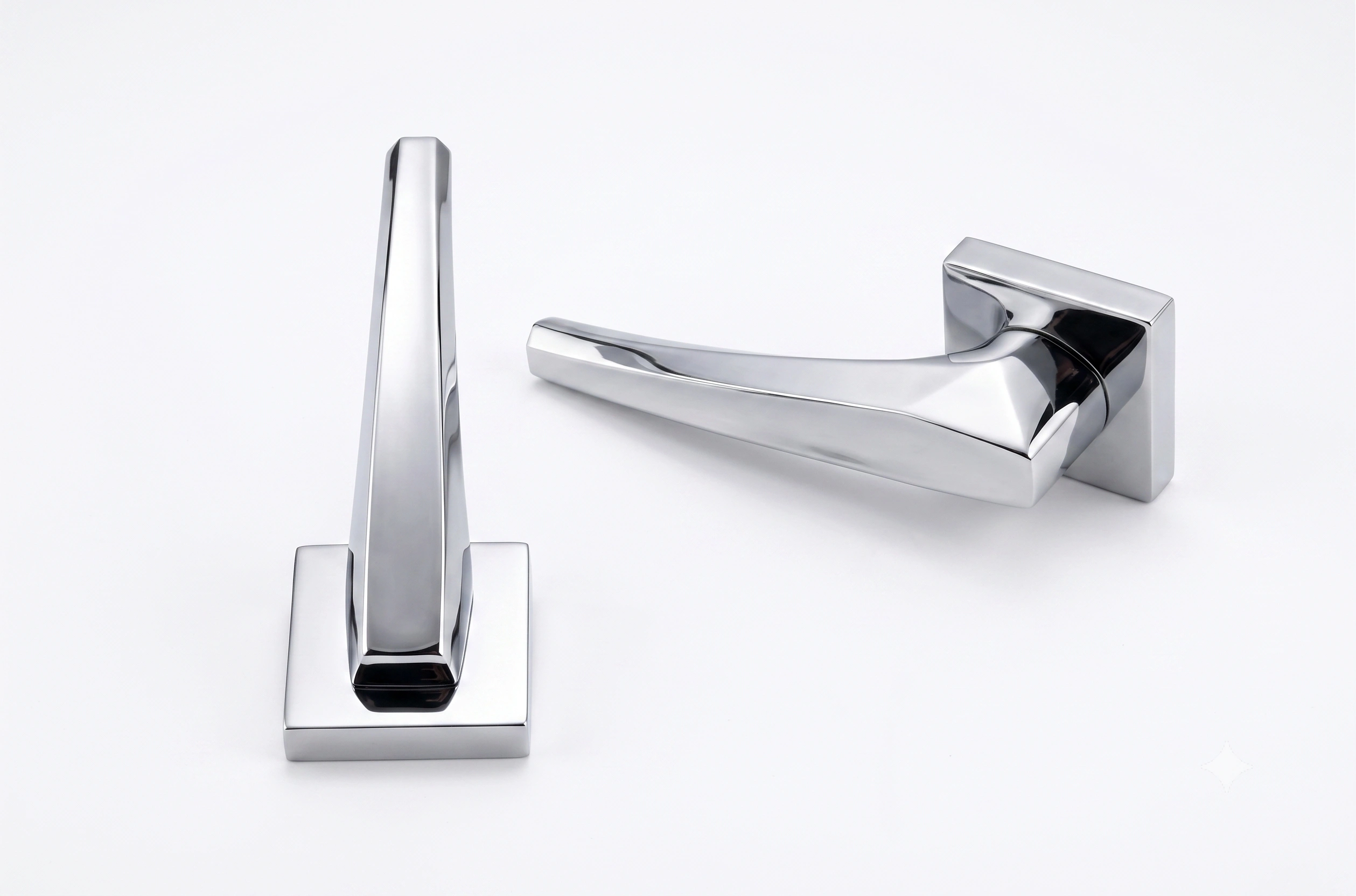 Premium Twisted Facet Mortise Lever Handle - Model 1010