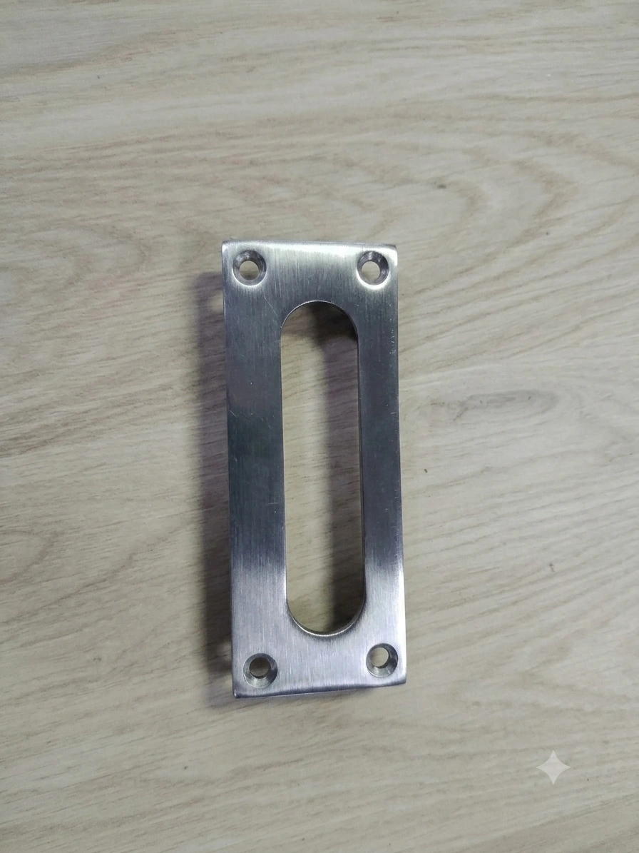 Slotted Metal Furniture Mounting Plate – 4 Hole