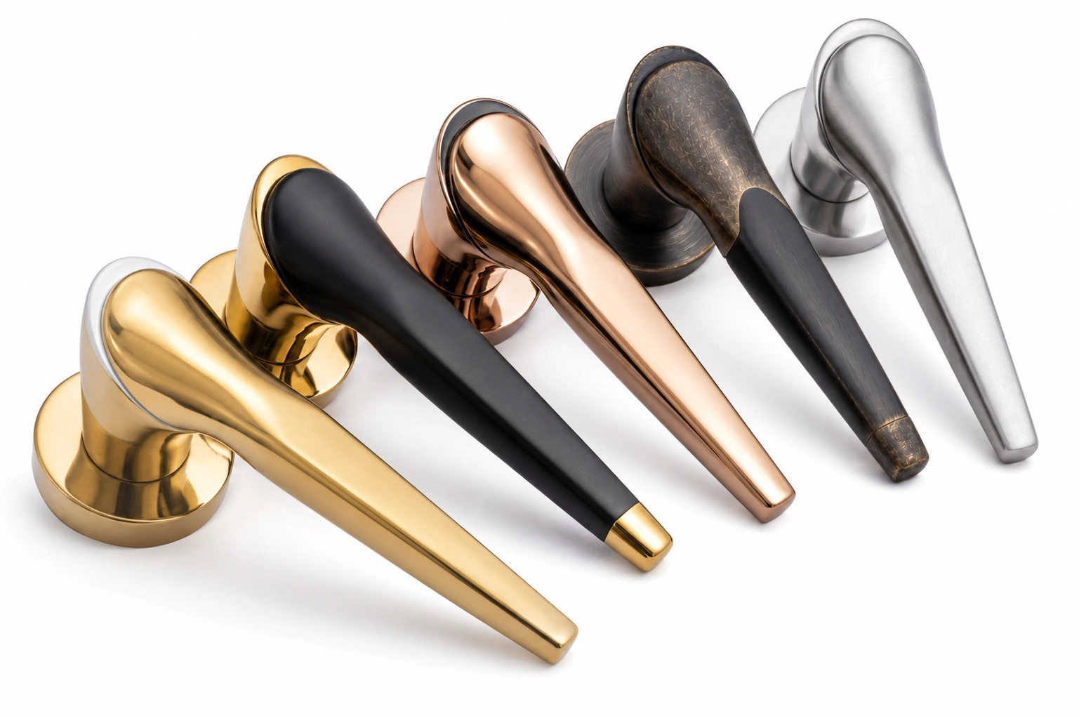 Premium Tapered Sculpted Mortise Lever Handle - Model 1005