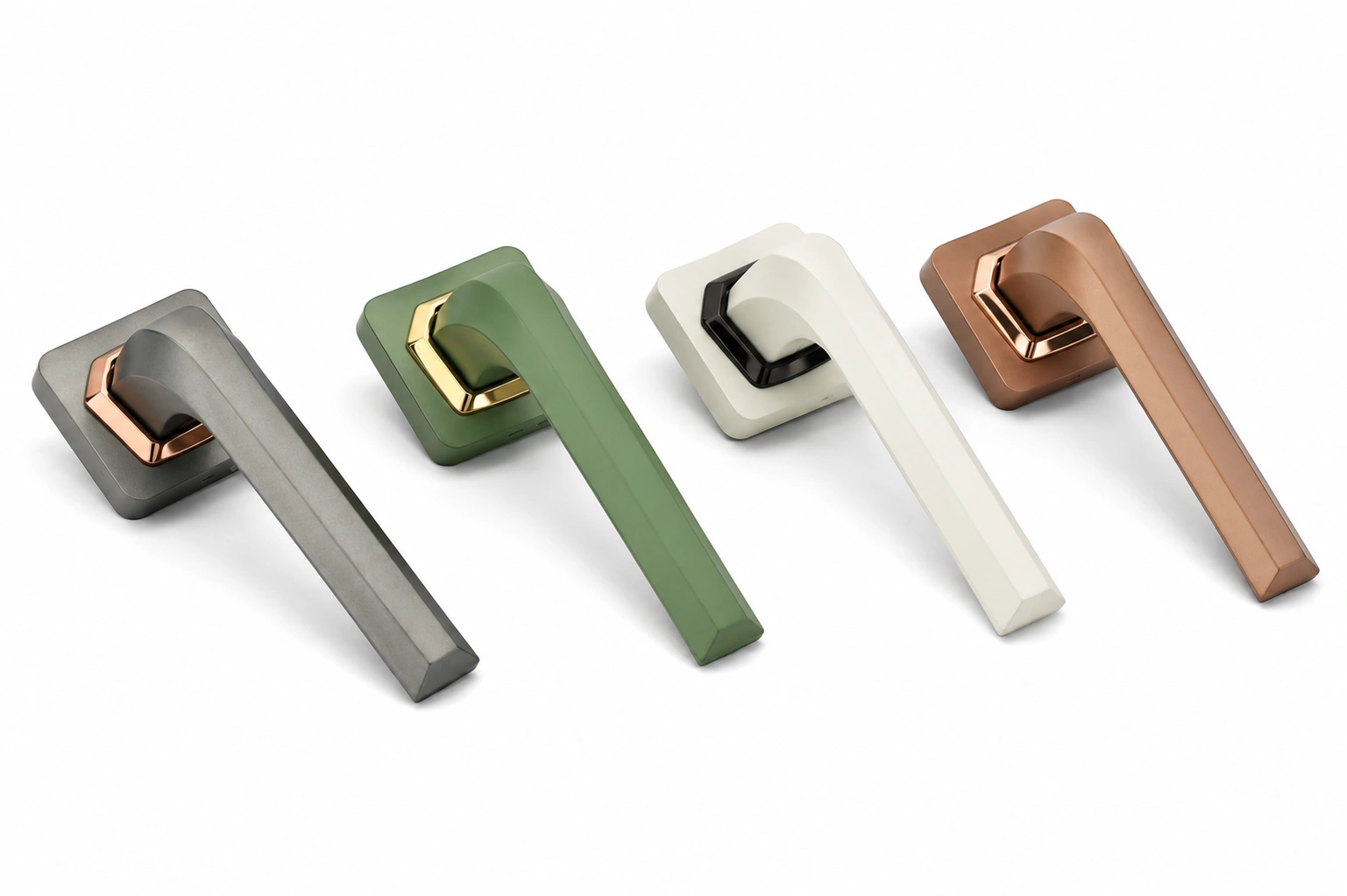 JSSE Elite Square-Collar Signature Mortise Lever Handle