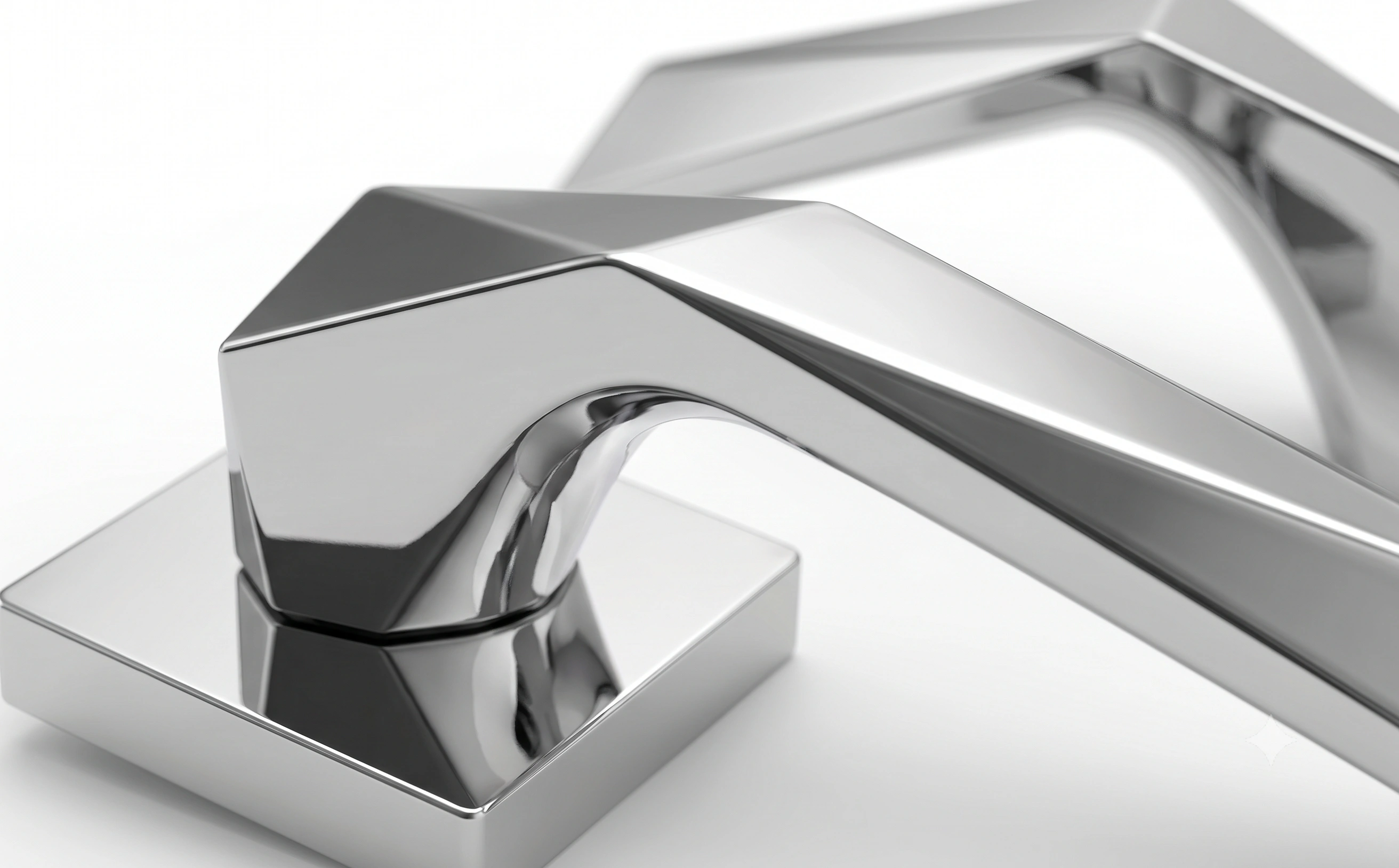 Premium Faceted Taper Mortise Lever Handle - Model 1008