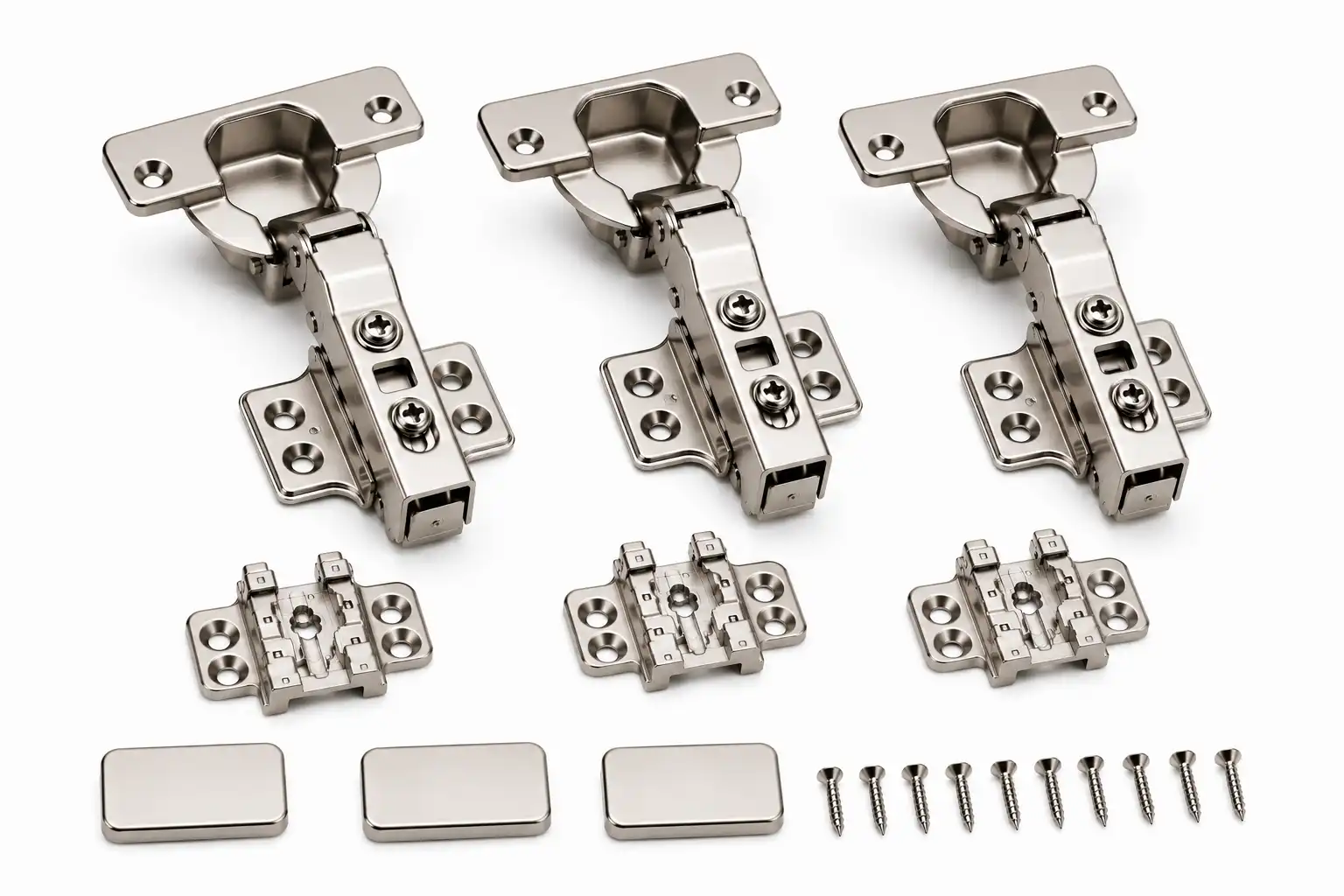 Premium 5D Clip-On Soft Close Cabinet Hinge (285 Gram) | 7-Hole WiFi Type | Premium Series