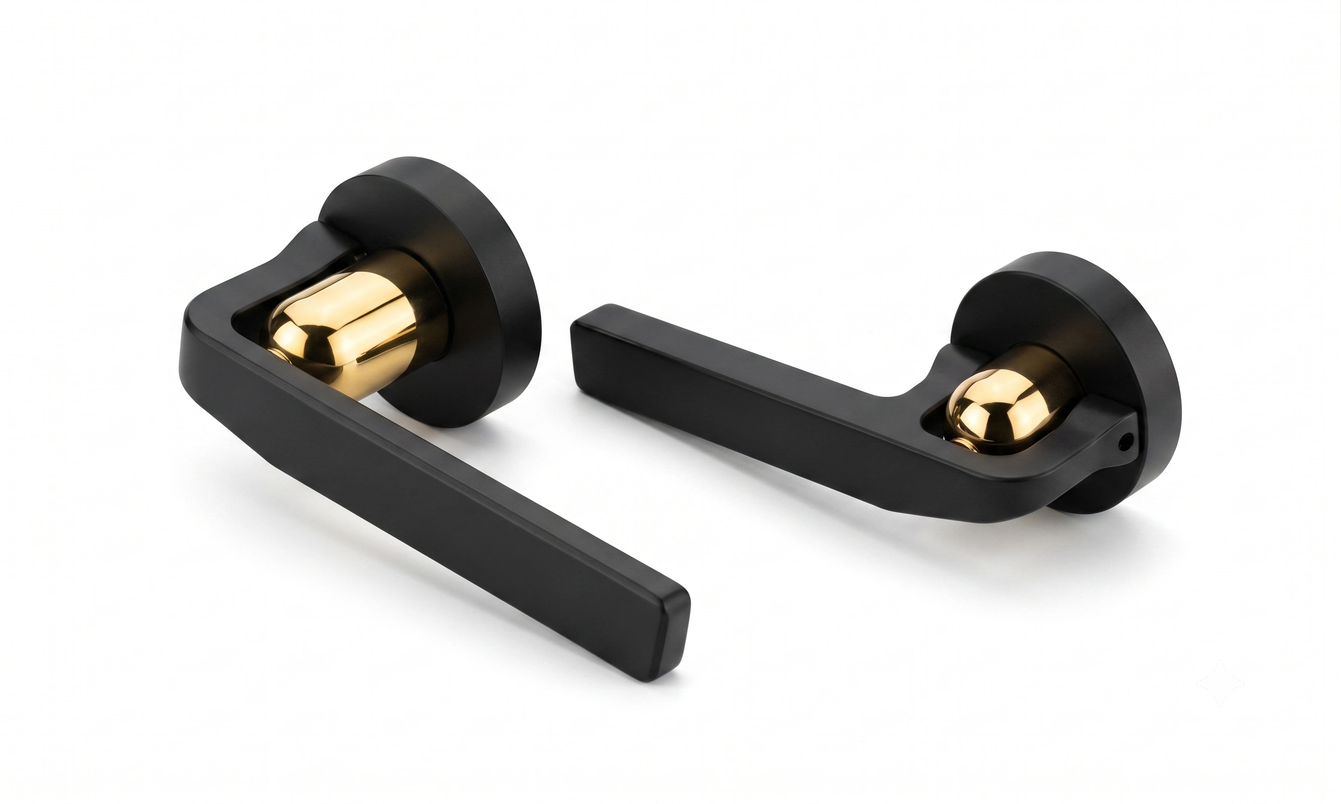 JSSE Elite Minimal Round-Collar Mortise Lever Handle