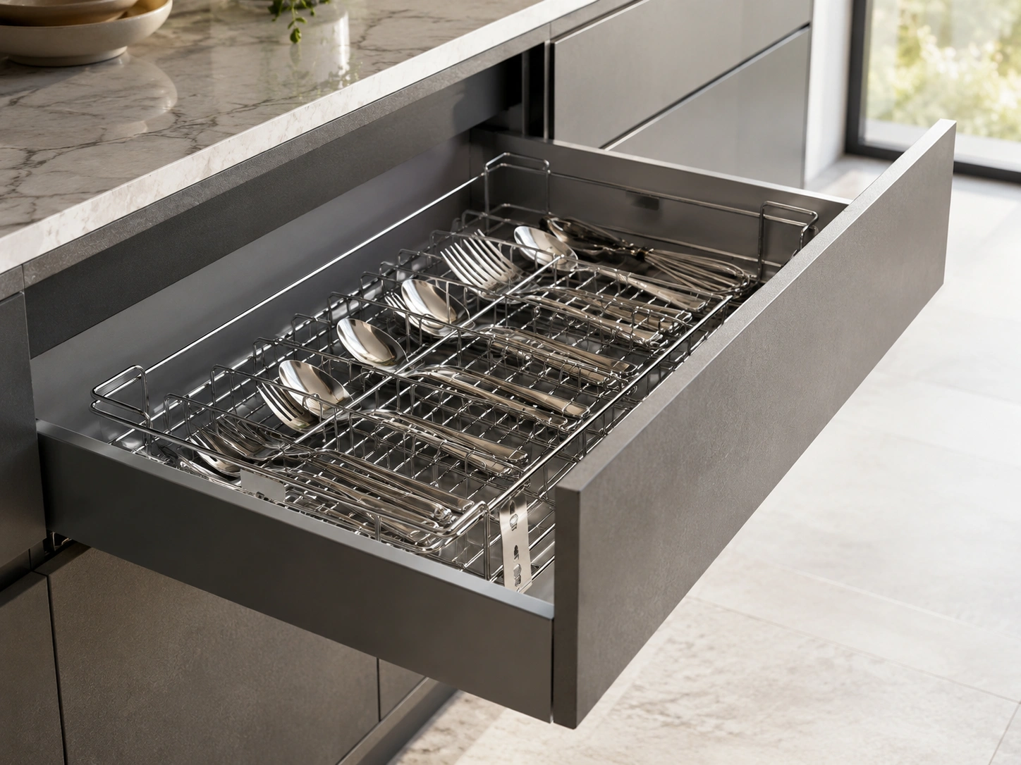 Lirio 5 mm Box-Type Cutlery Basket