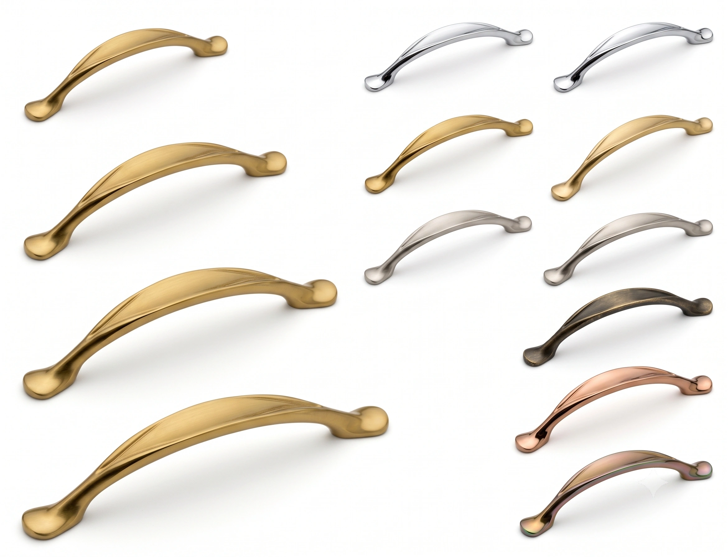 Ody Sculpted Leaf-Profile Cabinet Pull Handle