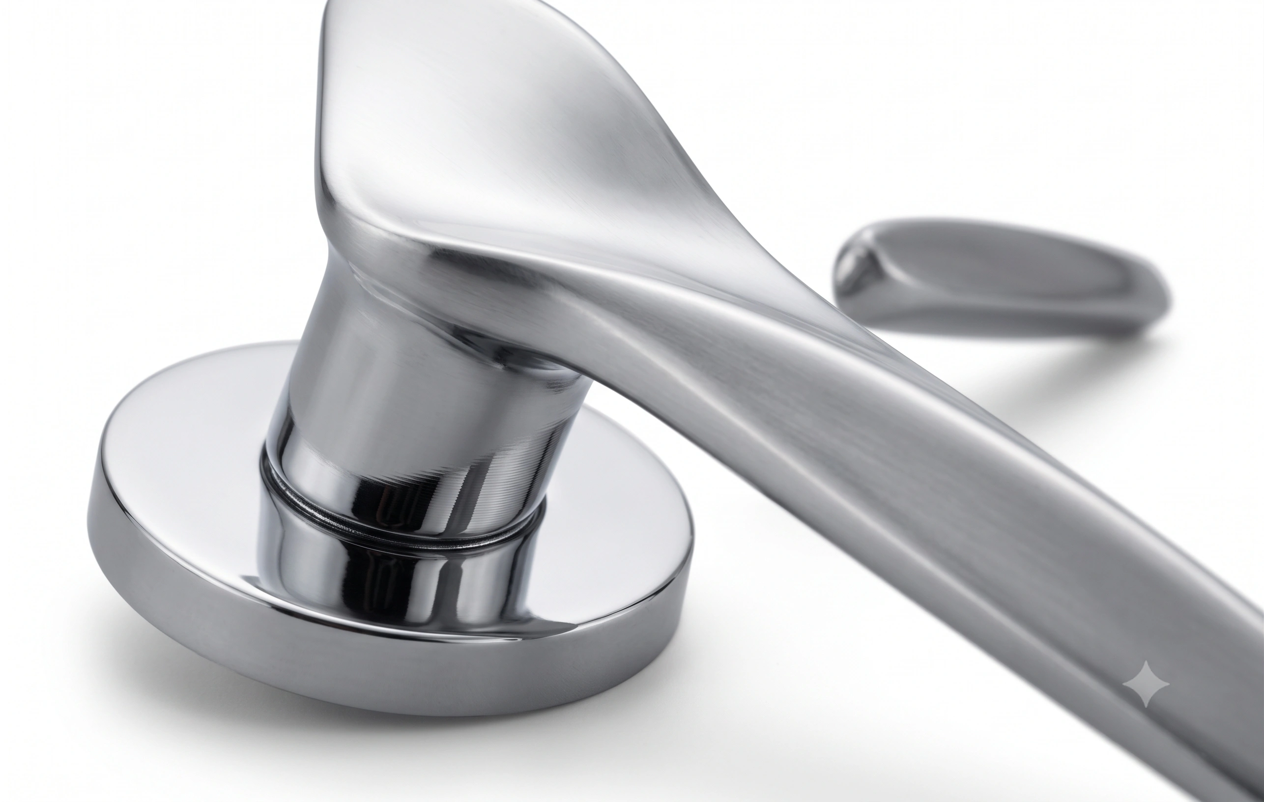 Premium Sculpted Wave Mortise Lever Handle - Model 1002