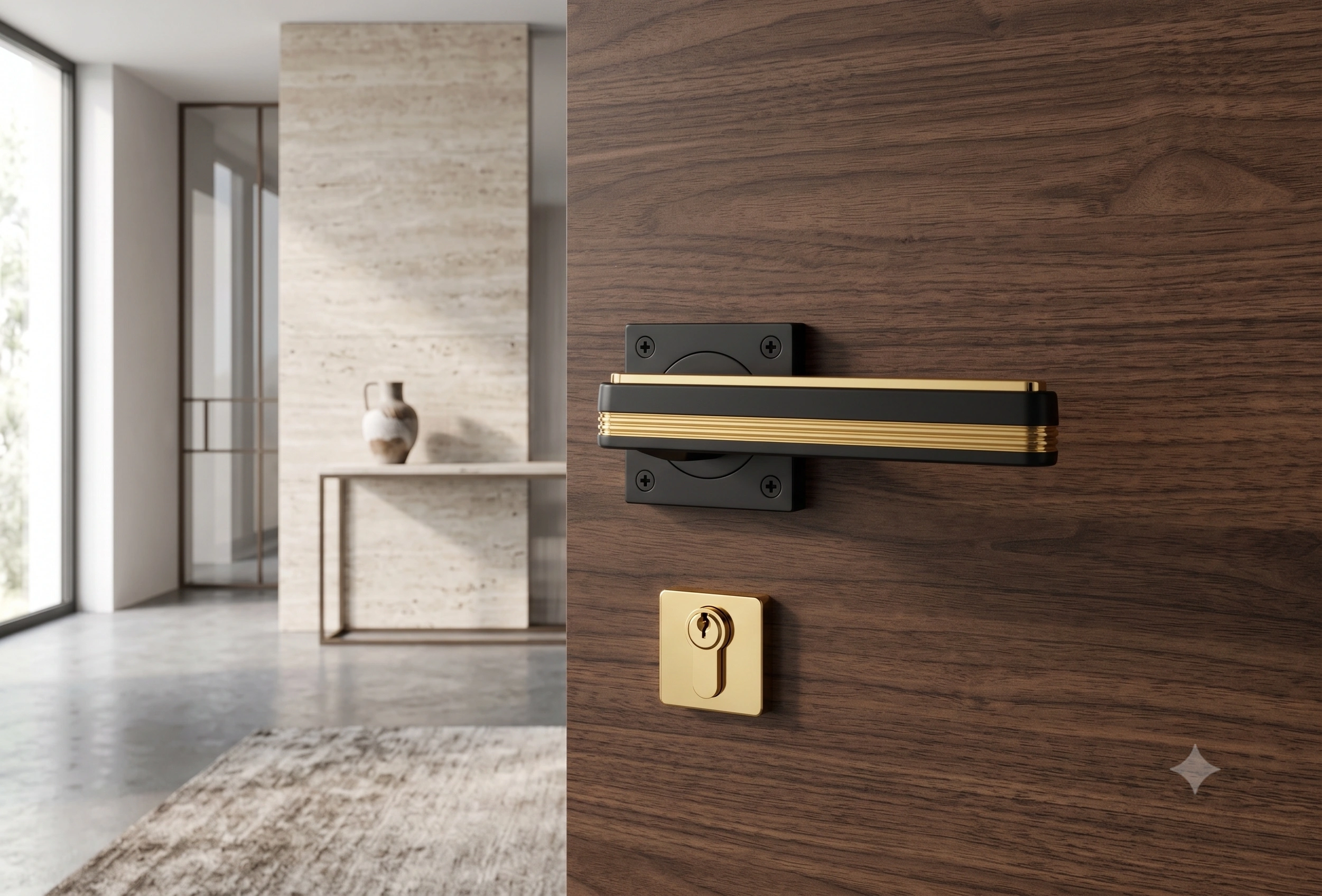 Premium Linear Accent Mortise Lever Handle - Model 1006