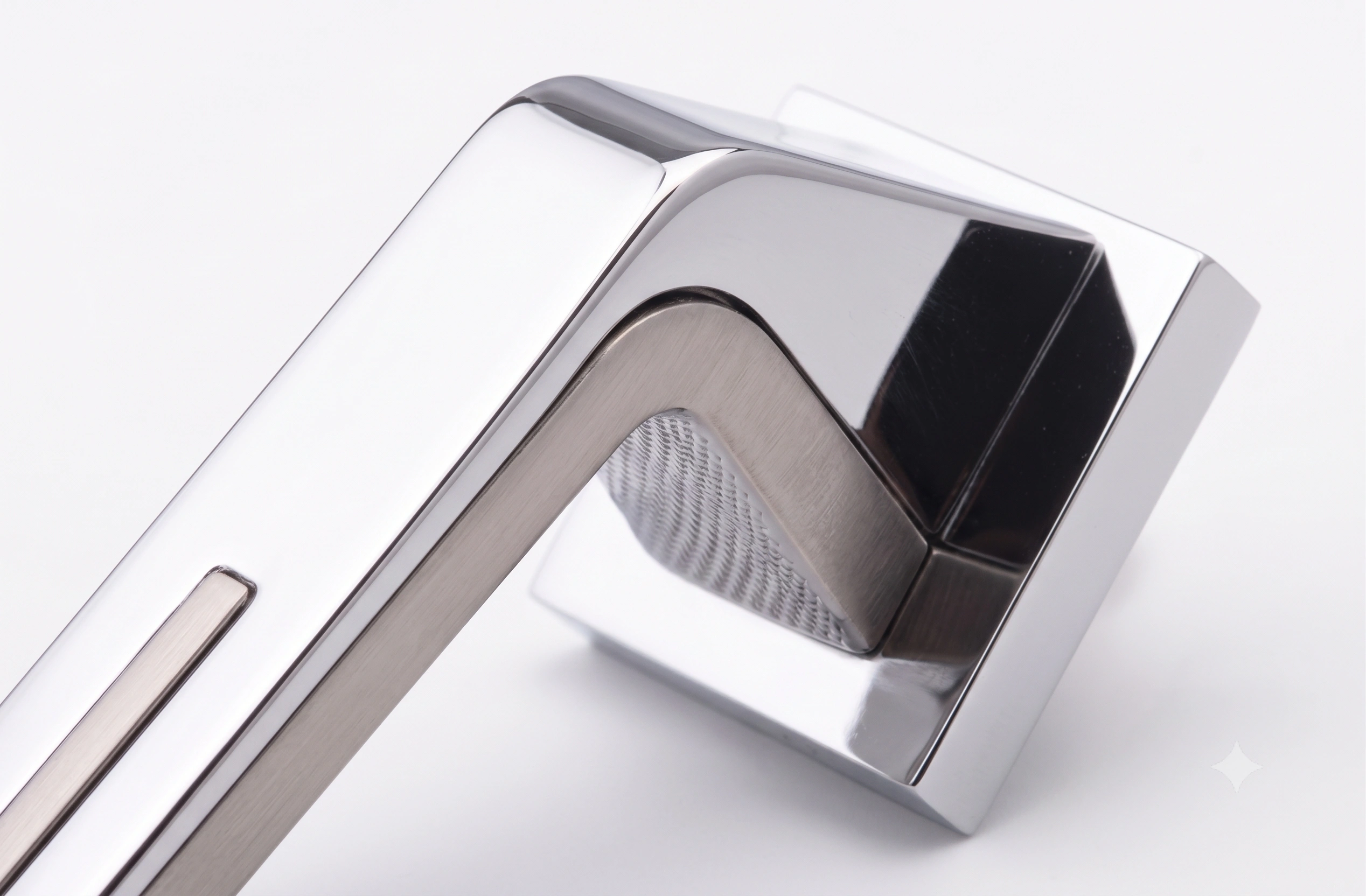 Premium Angular Light-Inlay Mortise Lever Handle - Model 1012