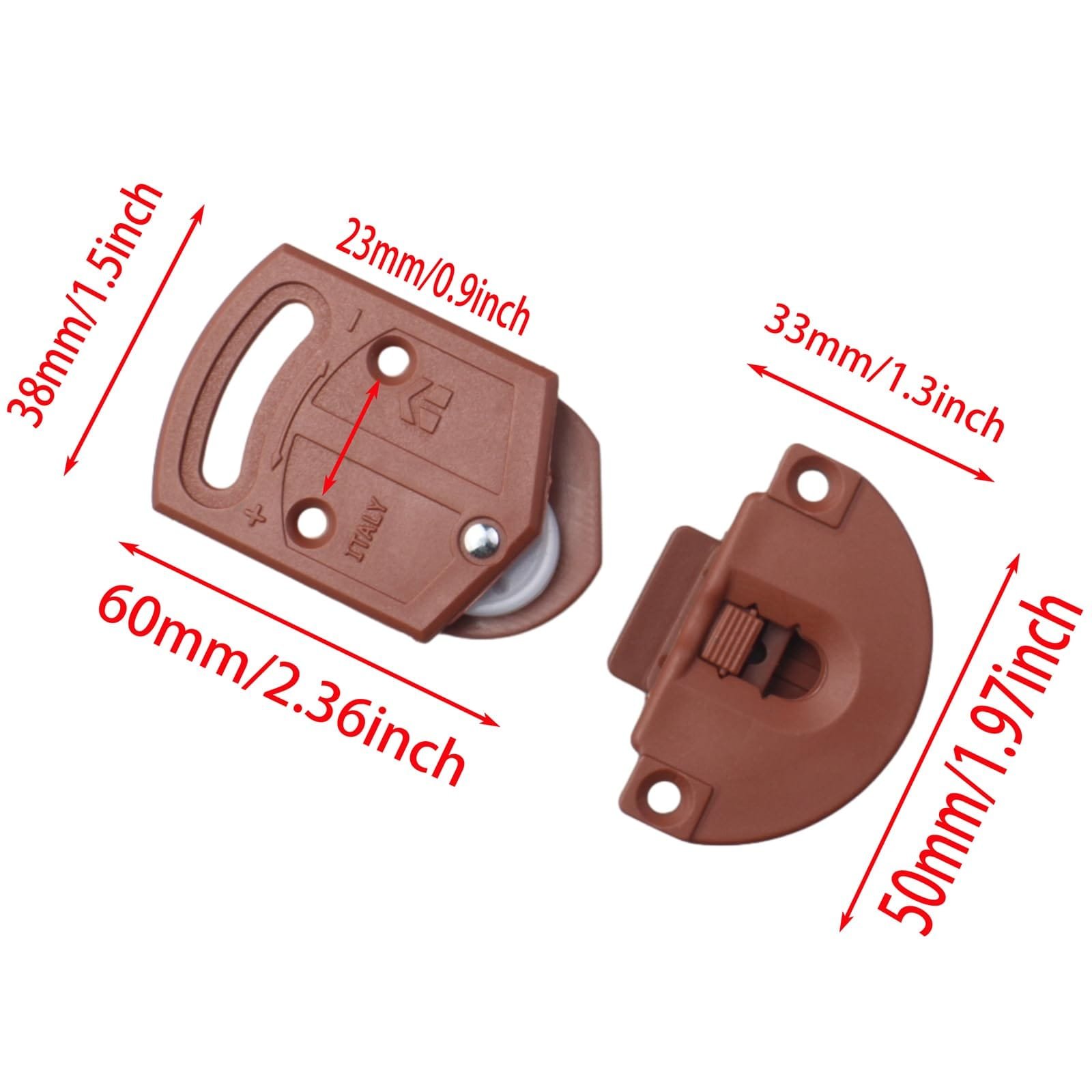 PVC Slider Wheel for Small Door – Maroon