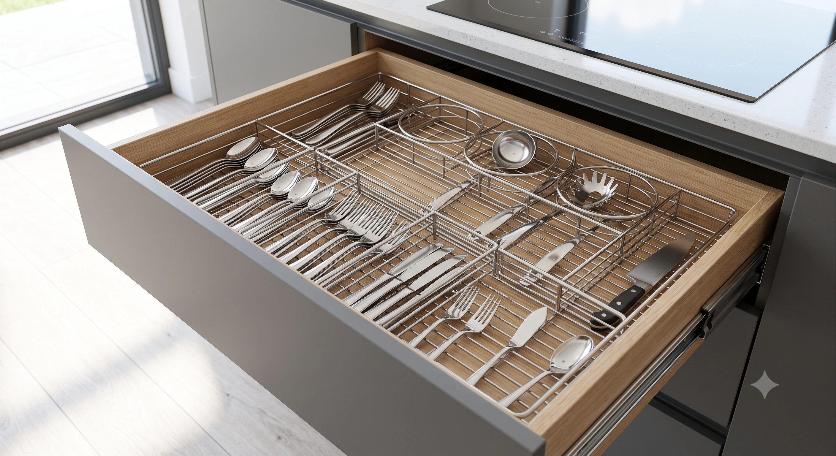 Diamond 6 mm Cutlery Basket