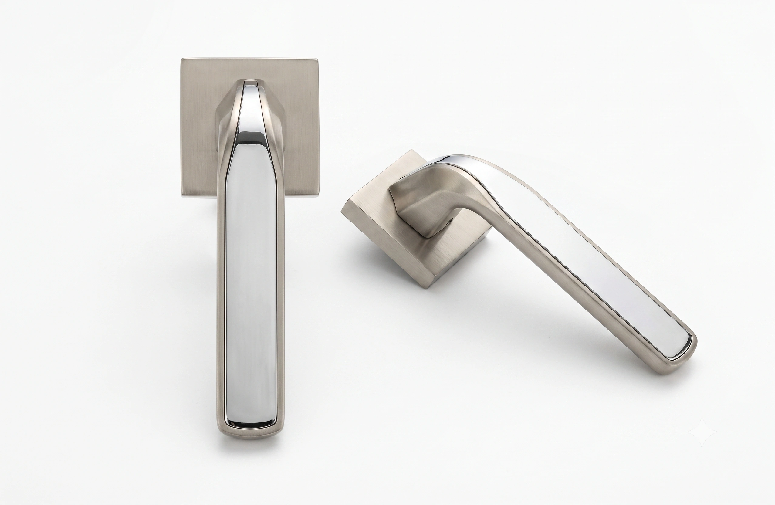 Premium Dual-Tone Inlay Mortise Lever Handle - Model 1003