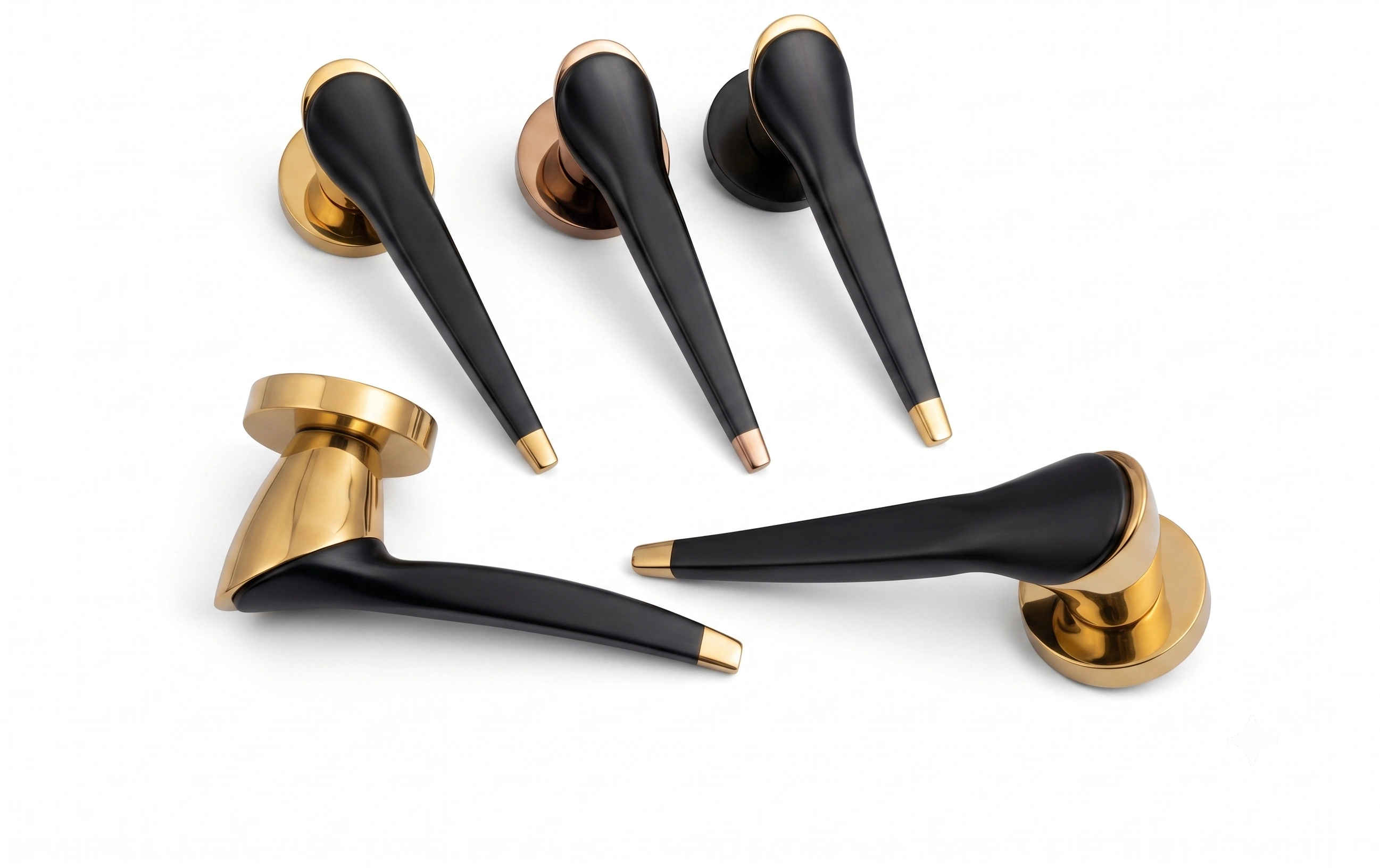 Premium Tapered Sculpted Mortise Lever Handle - Model 1005