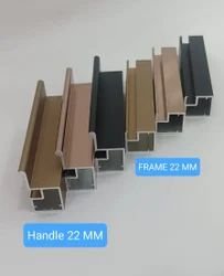 Aluminium Slim Glass Handle & Glass Frame Profile – 22/20 MM, 10 Feet