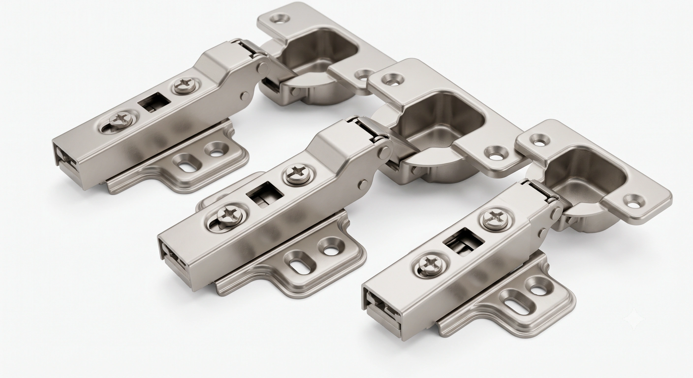 Premium 165° Soft Close Clip-On Concealed Cabinet Hinge (350 Gram) | Wide Angle | Mild Steel