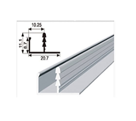 Aluminium F Profile 19 mm (1150) – 6 / 10 / 12 Foot