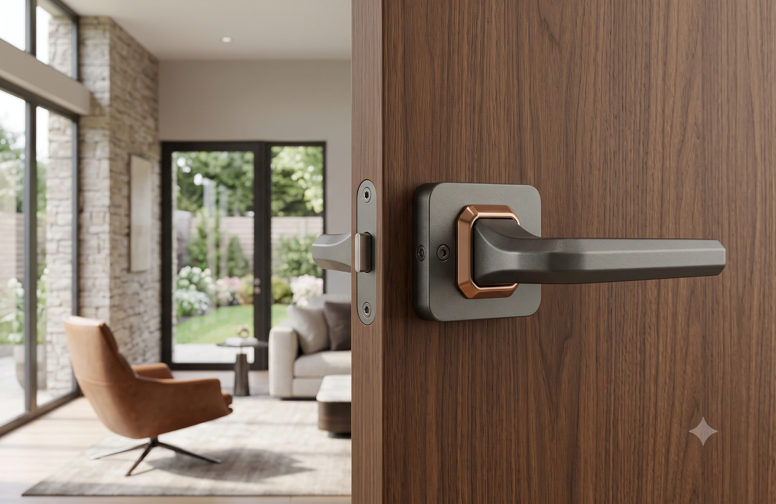 JSSE Elite Square-Collar Architectural Mortise Lever Handle