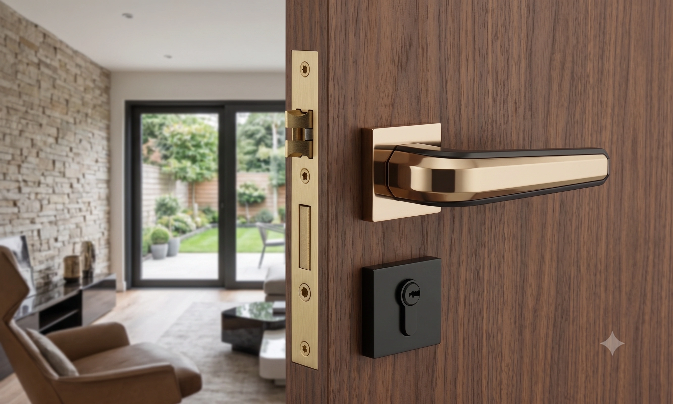 JSSE Elite Flow-Line Dual-Tone Mortise Lever Handle