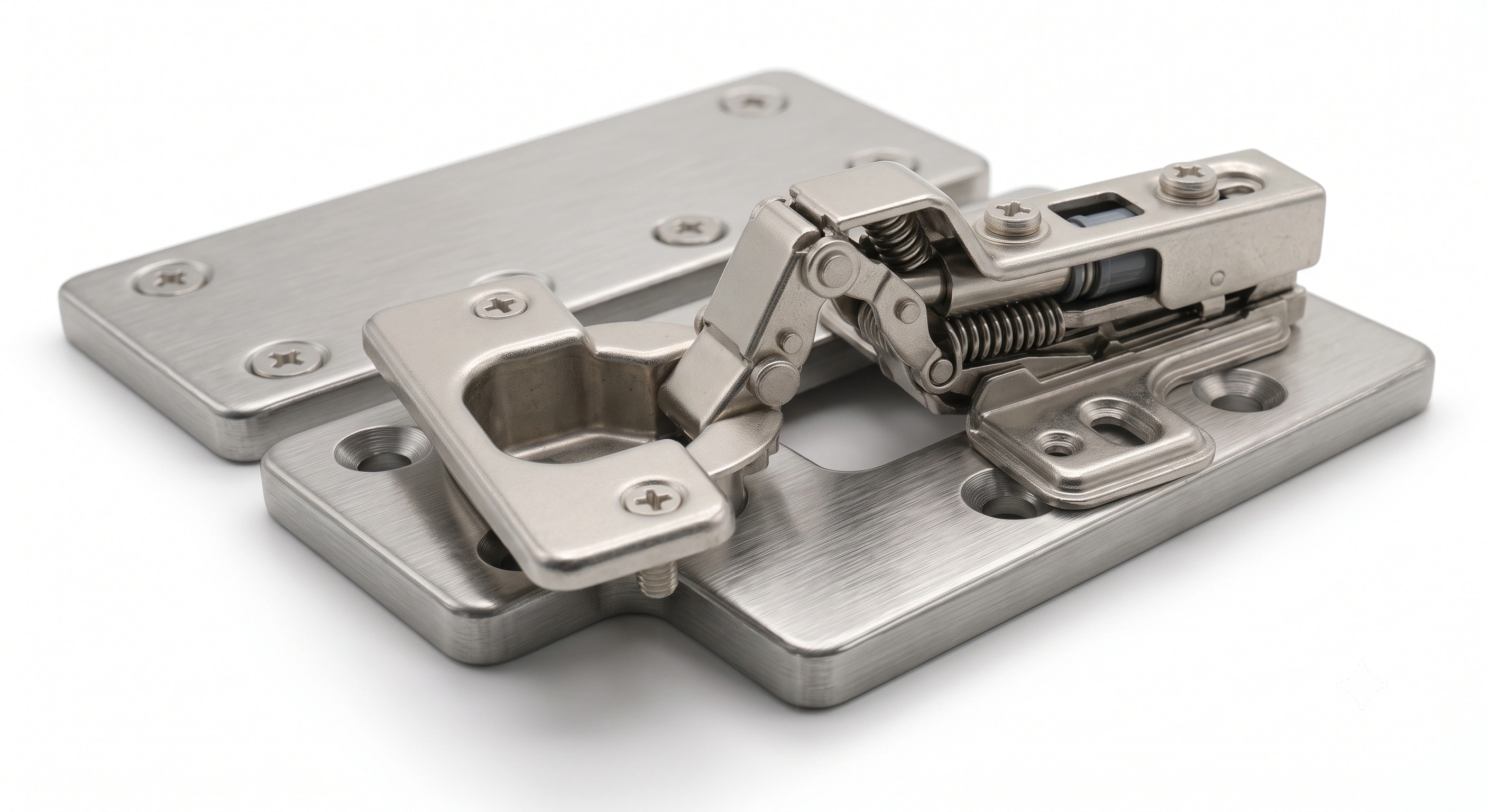 Premium Hinge Stable Screw Repair Plate (MS) for Concealed Cabinet Hinges