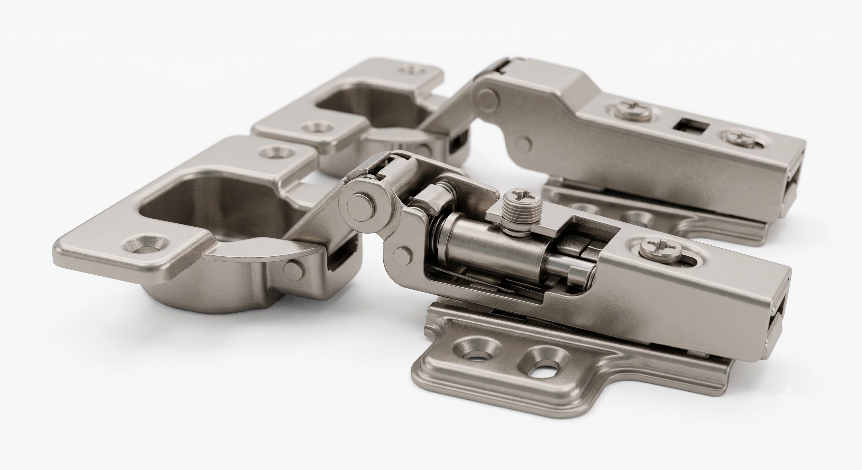 Premium 165° Soft Close Clip-On Concealed Cabinet Hinge (350 Gram) | Wide Angle | Mild Steel