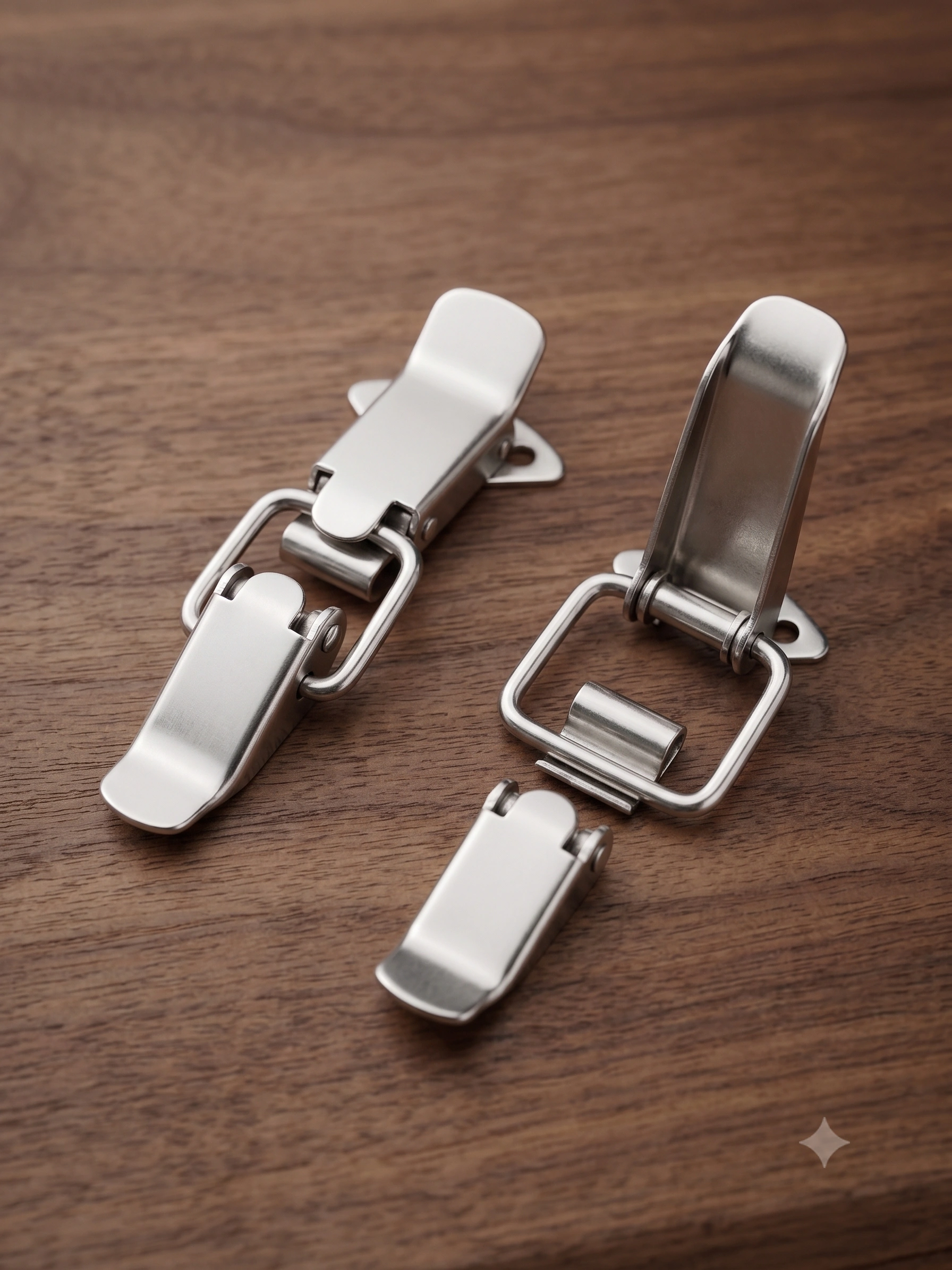 Metal Toggle Draw Latch with Matching Catch Plate